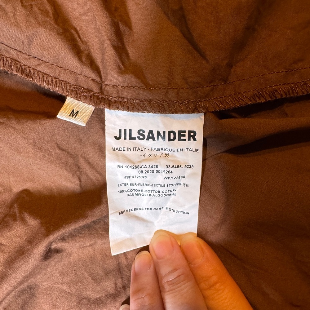Jil Sander Copper Button Down Shirt - Picture 4 of 5